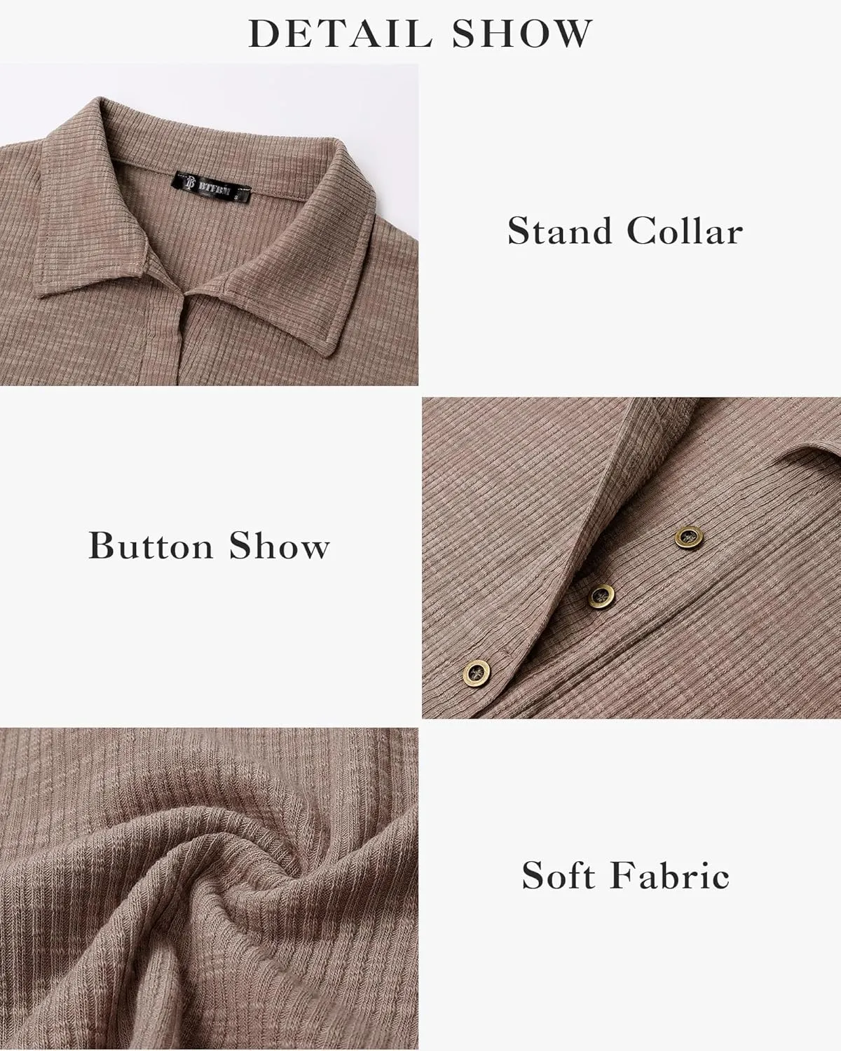 BTFBM Women Casual Button Down Fall Blouses 2025 Long Sleeve Solid Business Work Tops Cute Relaxed Fit Shirts