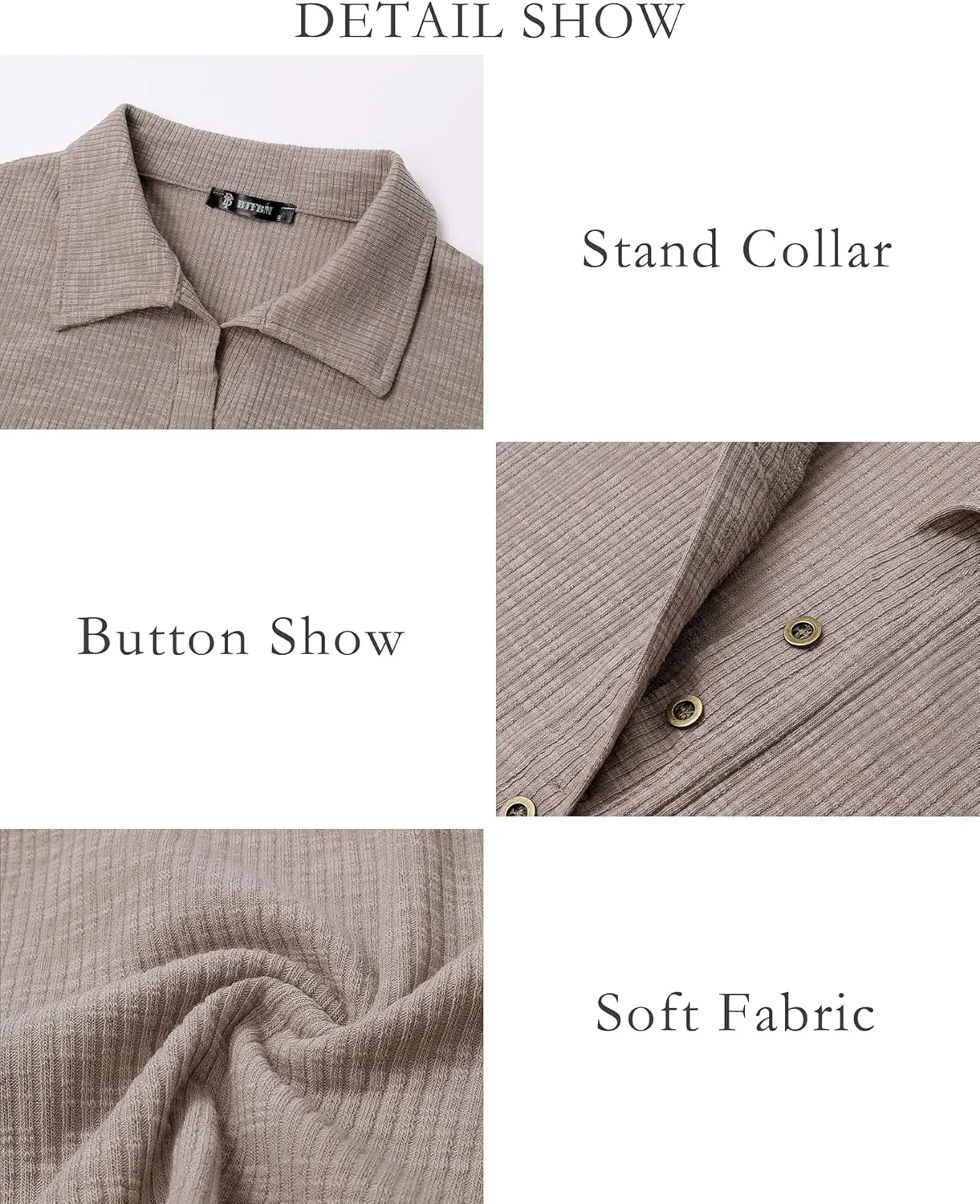 BTFBM Women Casual Button Down Fall Blouses 2025 Long Sleeve Solid Business Work Tops Cute Relaxed Fit Shirts