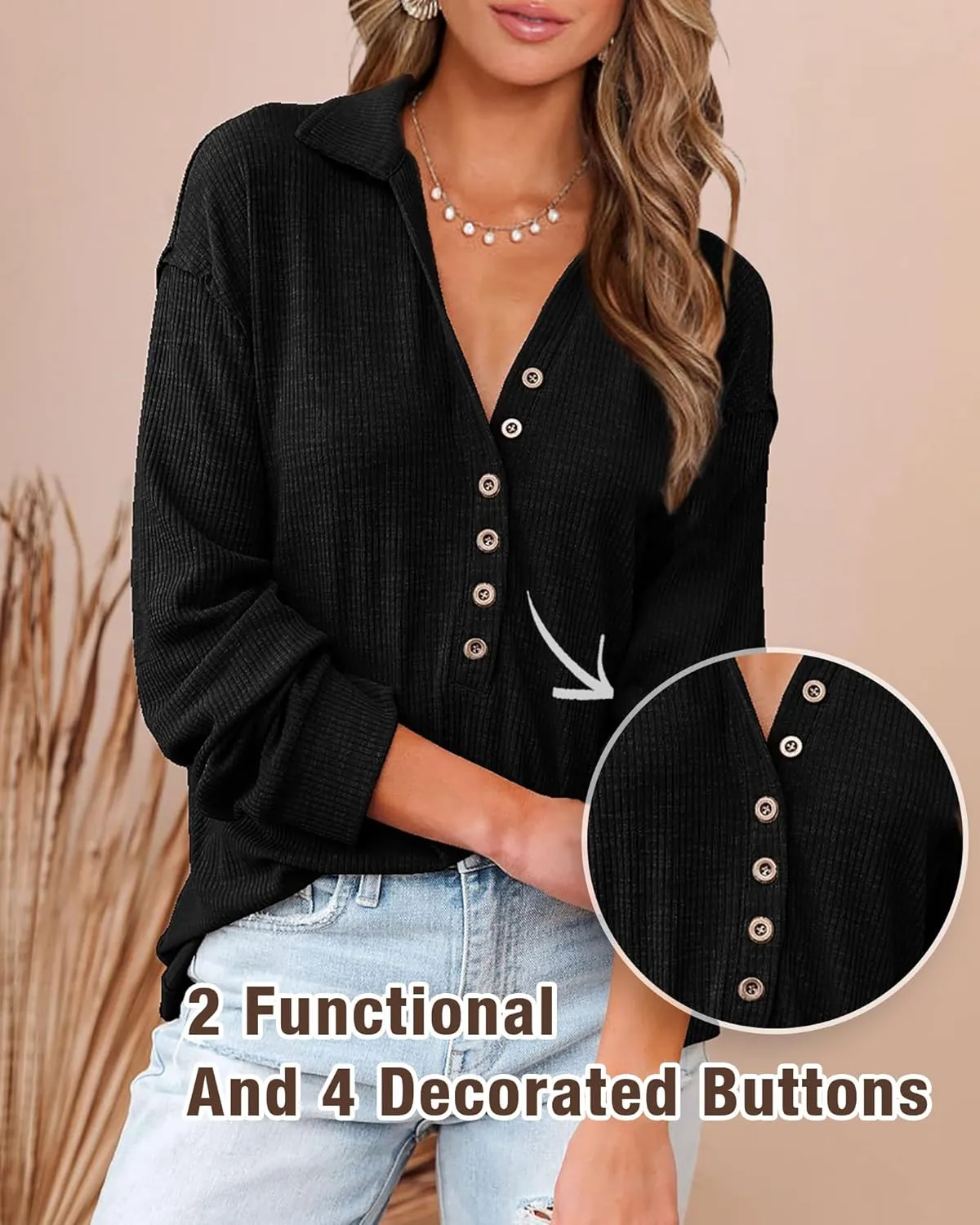 BTFBM Women Casual Button Down Fall Blouses 2025 Long Sleeve Solid Business Work Tops Cute Relaxed Fit Shirts