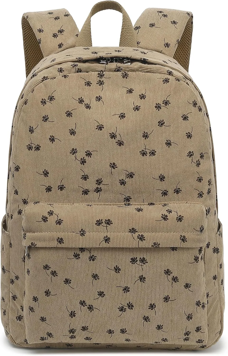 BTOOP School Backpack for Teens Large Corduroy Bookbag Lightweight Girls Boys Casual High School College 17 inch Laptop Travel Bag