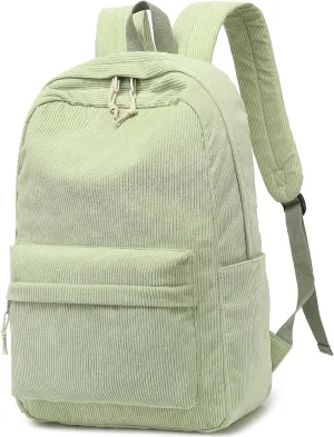 BTOOP School Backpack for Teens Large Corduroy Bookbag Lightweight Girls Boys Casual High School College 17 inch Laptop Travel Bag