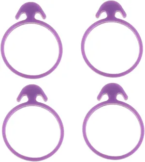Cabilock Fondant Piping Cake Decorating Icing Bag Ring 48pcs Sealing Ring Set Tied up Rubber Band Leakproof