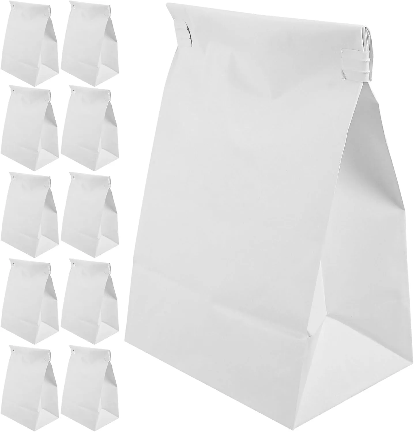 Cabilock Kraft Paper Travel Vomit Bags 100pcs Large Size Waterproof Travel Bus Train Outdoor Emergency Use