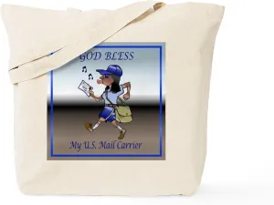 CafePress Mail Carrier Tote Bag Reusable Natural Beige Canvas Shopping Bag