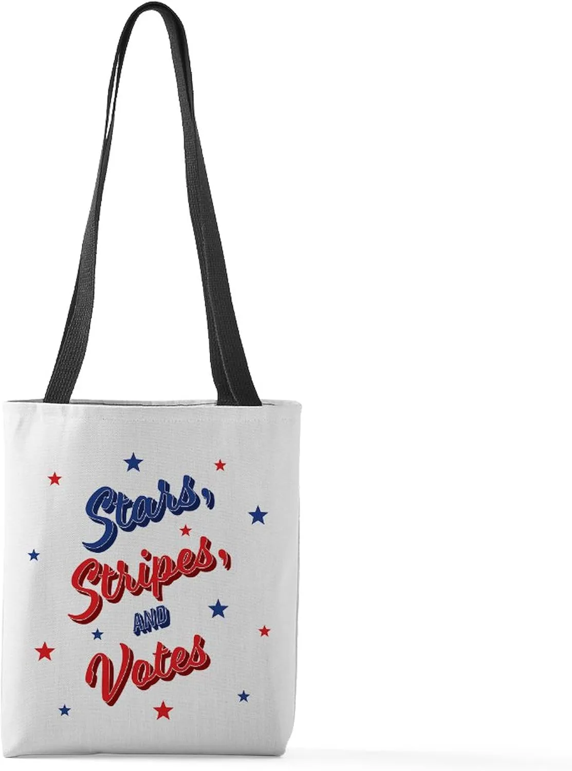 CafePress Stars, Stripes, And Votes Small Tote Bag 13"x13" Reusable Grocery Shopping Sling Tote Bag