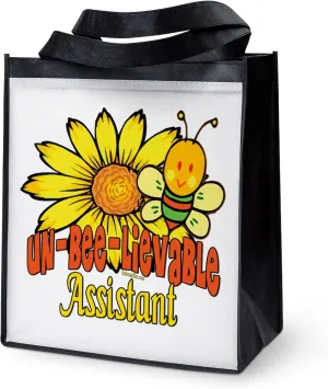 CafePress Unbelievable Assistant Reusable Grocery Tote Bag Reusable Collapsible Grocery Bag