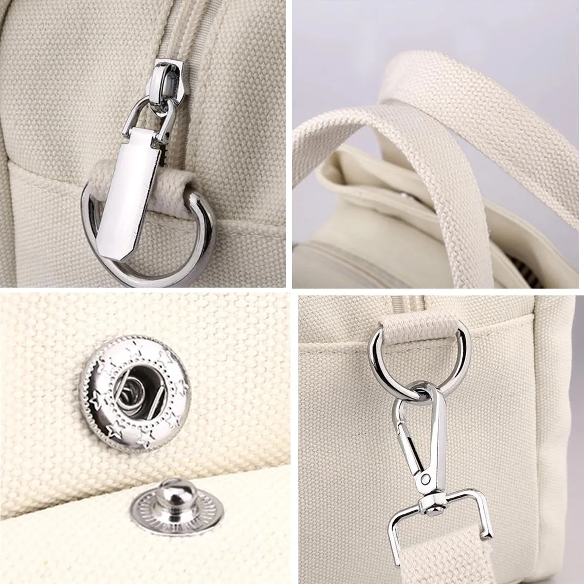 Canvas Tote Bags for Women Shoulder Hobo Bags Handbags Purse Big Satchel Purses Multi-pockets Casual Work Bags 2023