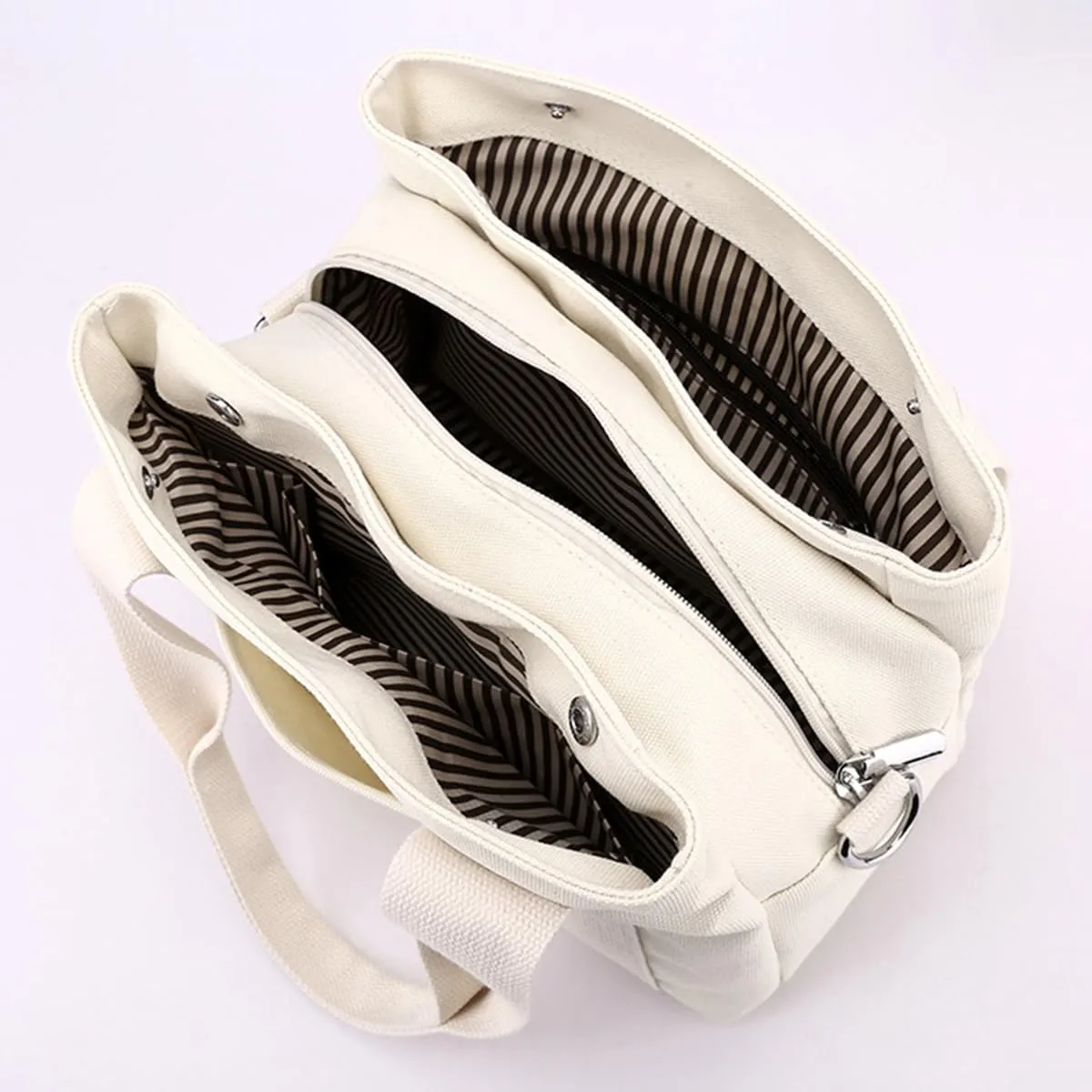 Canvas Tote Bags for Women Shoulder Hobo Bags Handbags Purse Big Satchel Purses Multi-pockets Casual Work Bags 2023