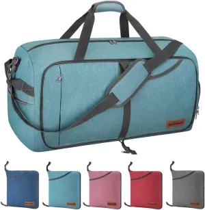 Canway 115L Travel Duffel Bag, Foldable Weekender Bag with Shoes Compartment for Men Women Water-proof & Tear Resistant