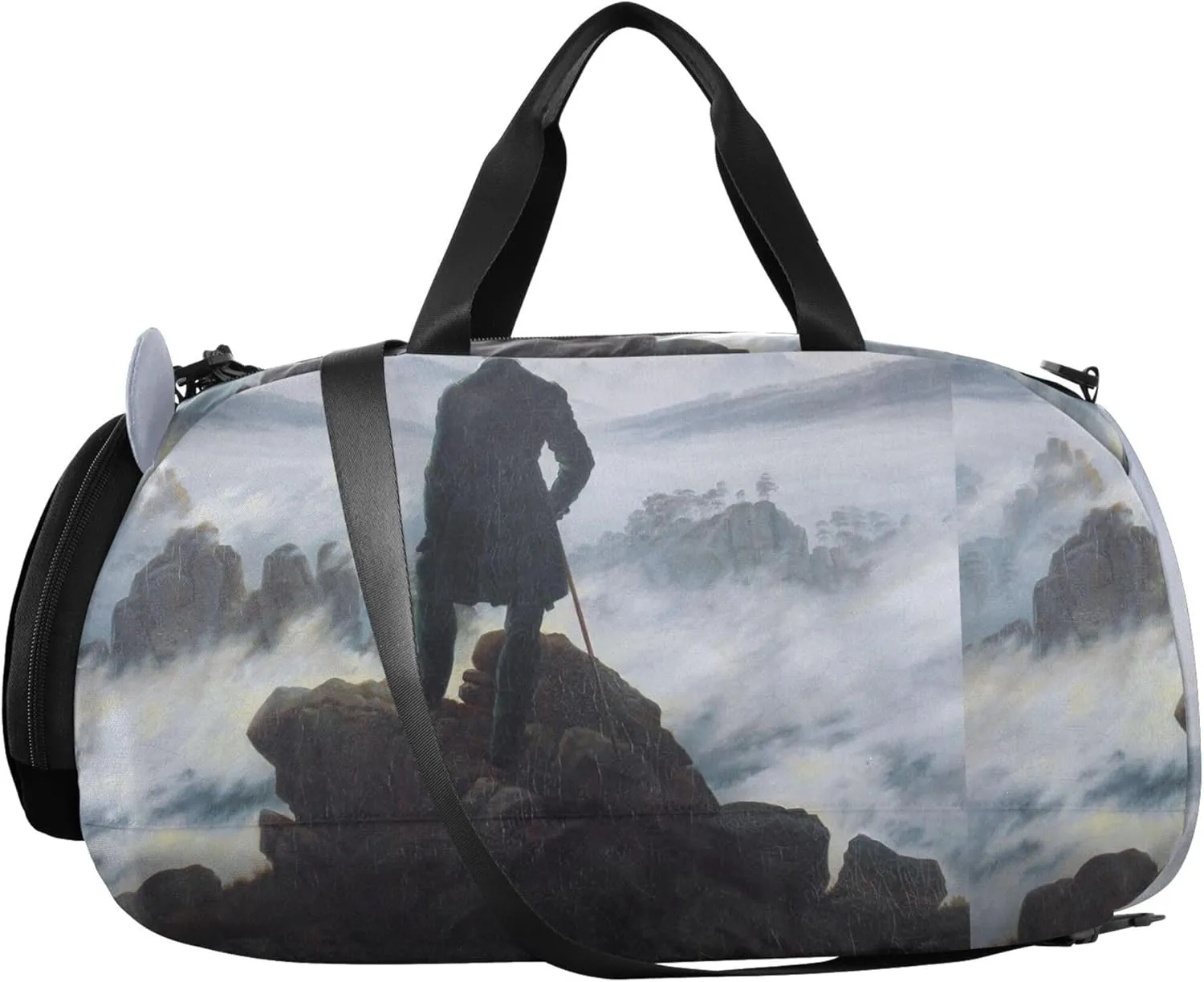 Carry on Duffel Bag Boys Overnight Bags Toddler Duffle Bags for Traveling Tote Sports Duffle Bag Caspar David Friedrich Wanderer Sea Fog