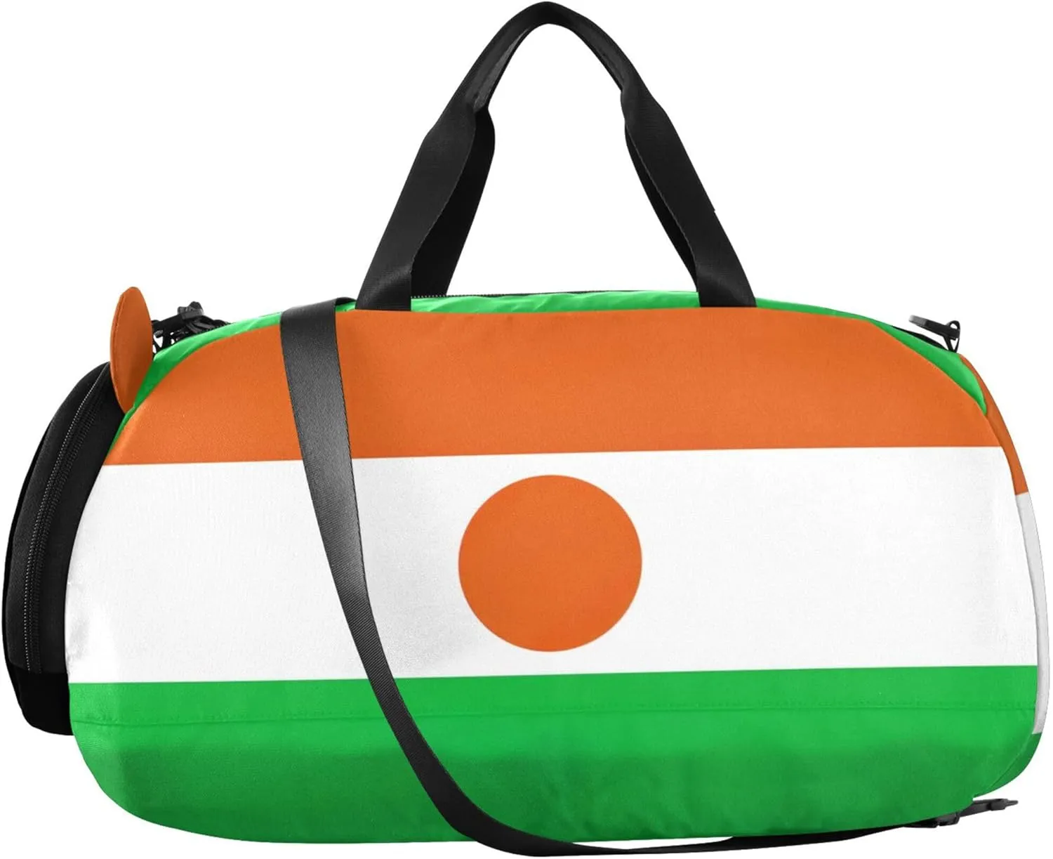 Carry on Duffel Bag for Boys Overnight Weekender Duffel Niger Flag Girls Tote Duffle Bags Travel Kids Luggage Sports Bag