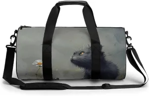 Cat Pictures Gym Bag for Men Women Water Resistant Duffle Bag Travel Lightweight Bag for Travel Sports