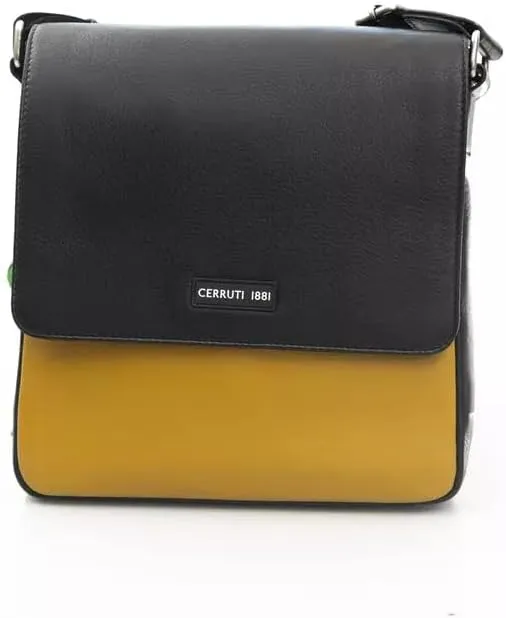 Cerruti 1881 Yellow Leather Messenger Men's Bag