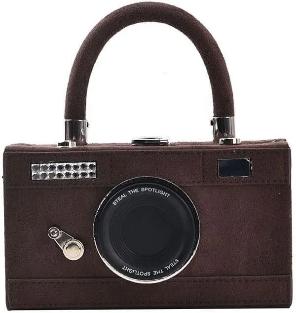 Chains Camera Design Women Shoulder Bags Funny Box Messenge Bag Luxury Pu Leather Crossbody Bag Ladies Small Chic Purses Bags