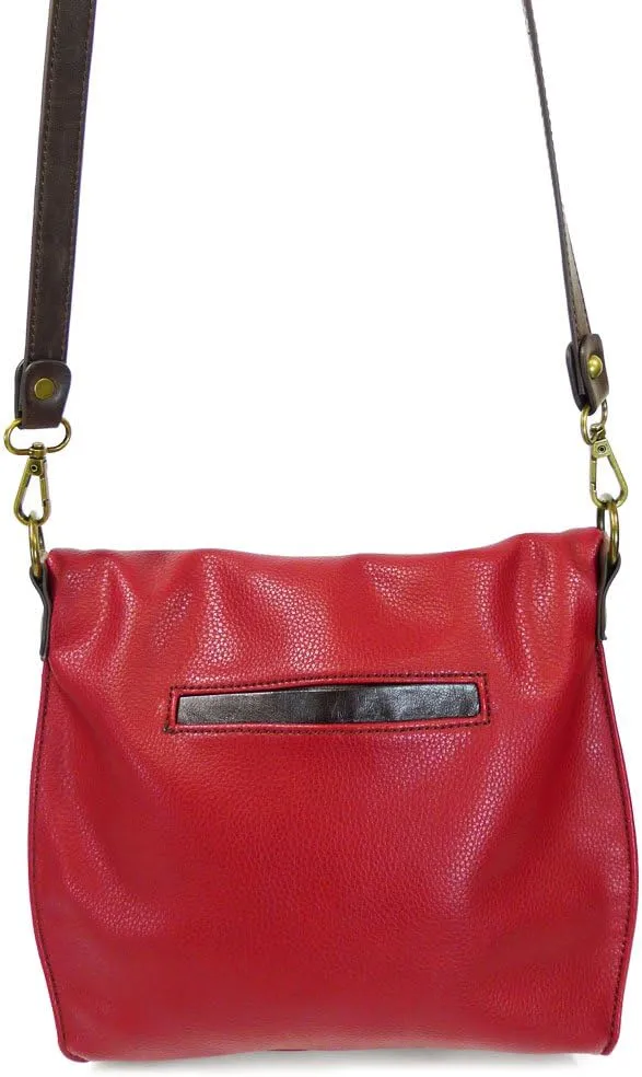 CHALA Group Charming Crossbody Bag With Flap Top and Zipper,Black Cross-Body Purse with New Purse Charm -2024