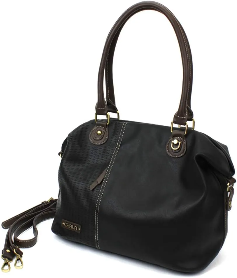 CHALA Handbags LaserCut Totes Shoulder Purse with Matching Wallet Gift Set