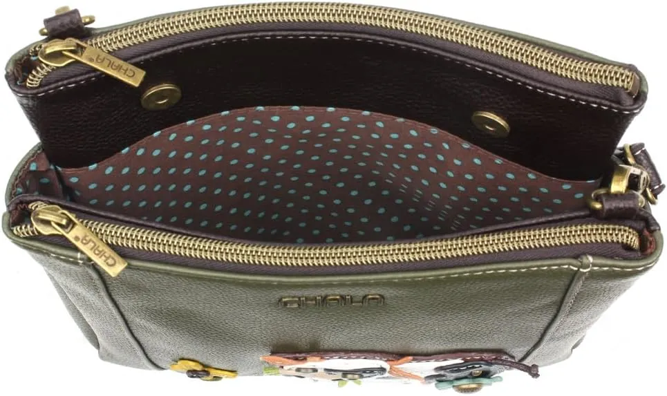 CHALA Merry Messenger RFID Protected Women Faux Leather Shoulder Purse with Adjustable Crossbody Strap