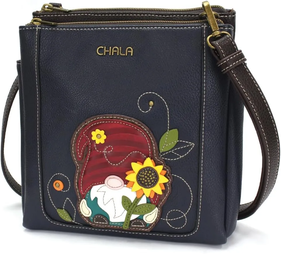 CHALA Merry Messenger RFID Protected Women Faux Leather Shoulder Purse with Adjustable Crossbody Strap