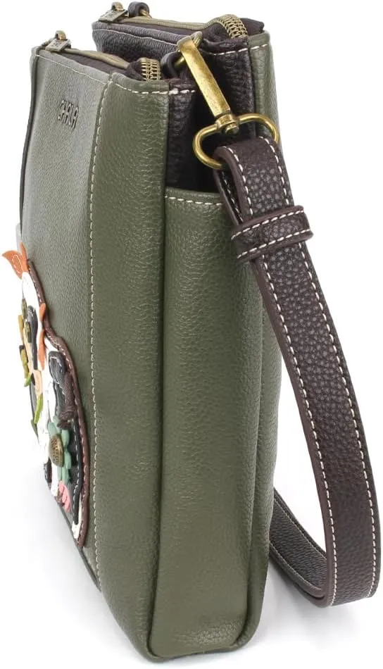 CHALA Merry Messenger RFID Protected Women Faux Leather Shoulder Purse with Adjustable Crossbody Strap