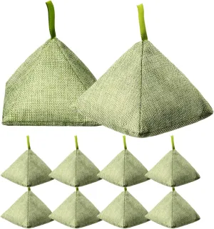 Charcoal Bamboo Bags nature fresh charcoal bags Activated Charcoal Odor Absorber Eliminator Bag (8, Green)