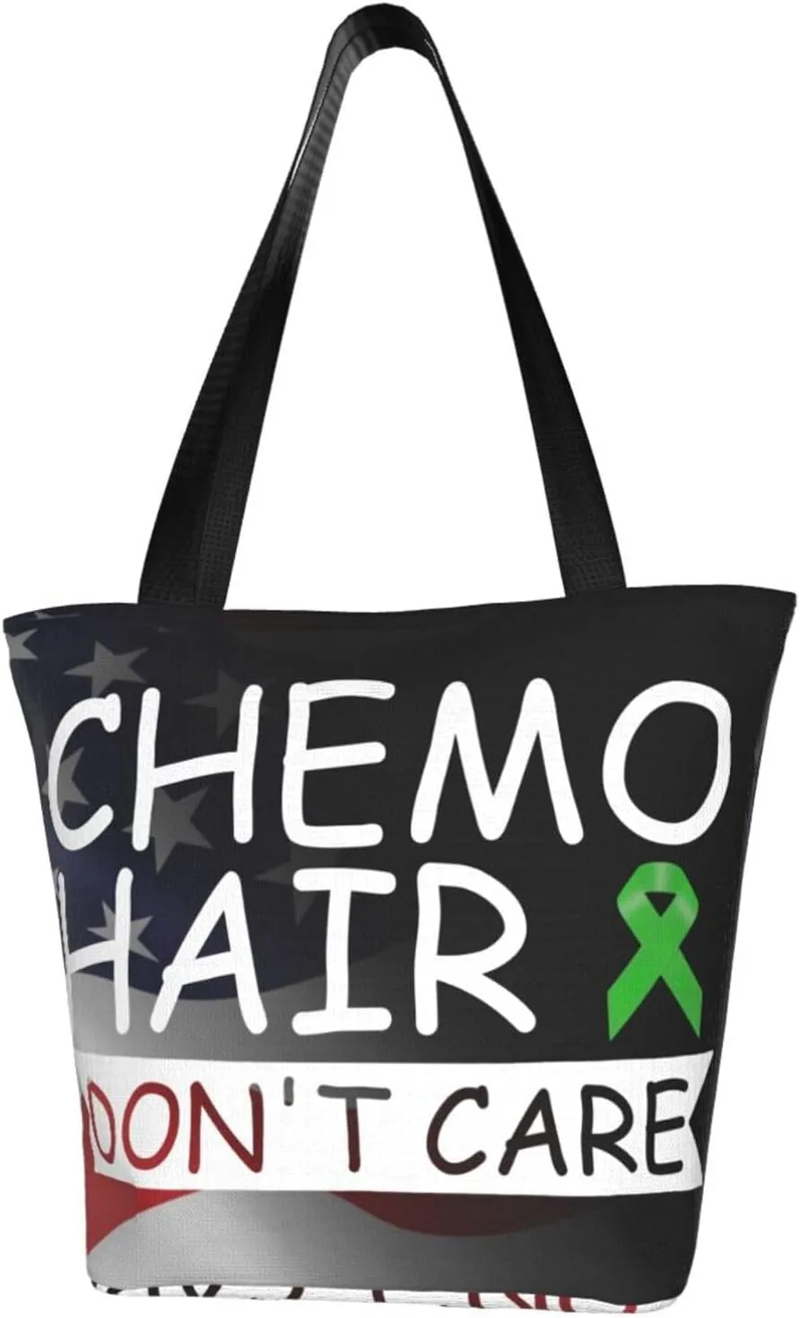 Chemo Hair Don'T Care Bone Marrow Transplant Fashion Shoulder Bag Large Capacity For Man Or Woman