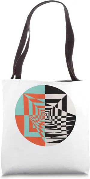 Circle Abstract Graphic Geometric Shapes Tote Bag