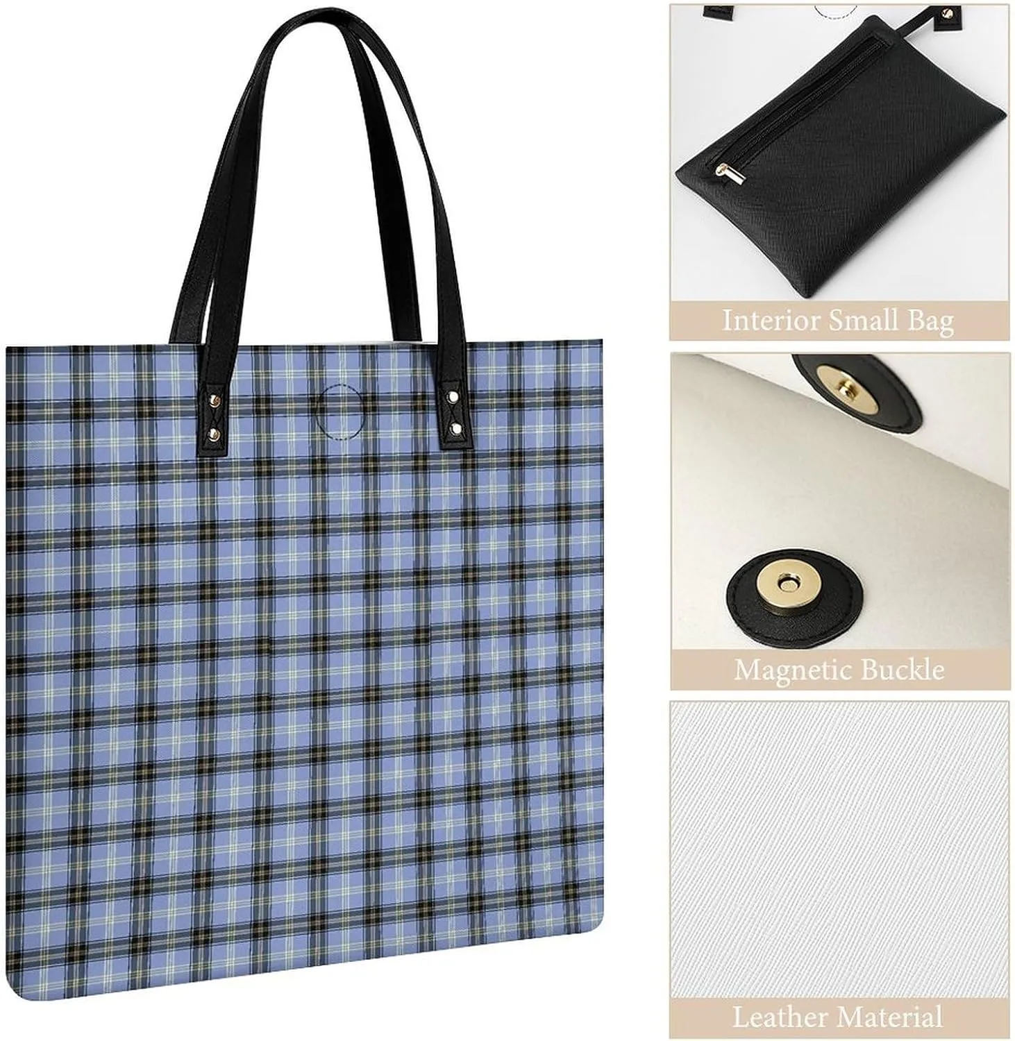 Clan MacArthur Arthur Fashionable All Printed Leather Handbag Unisex