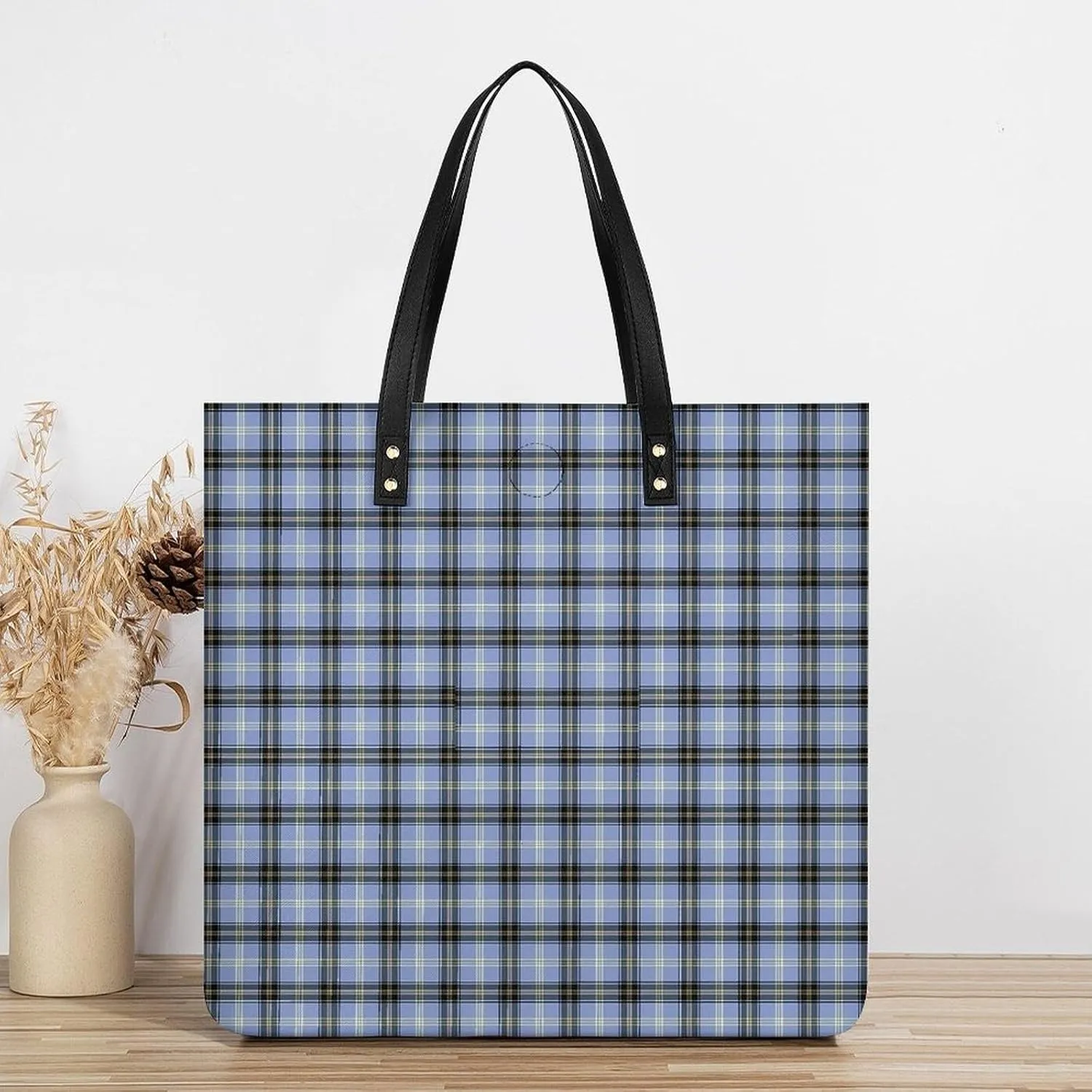 Clan MacArthur Arthur Fashionable All Printed Leather Handbag Unisex