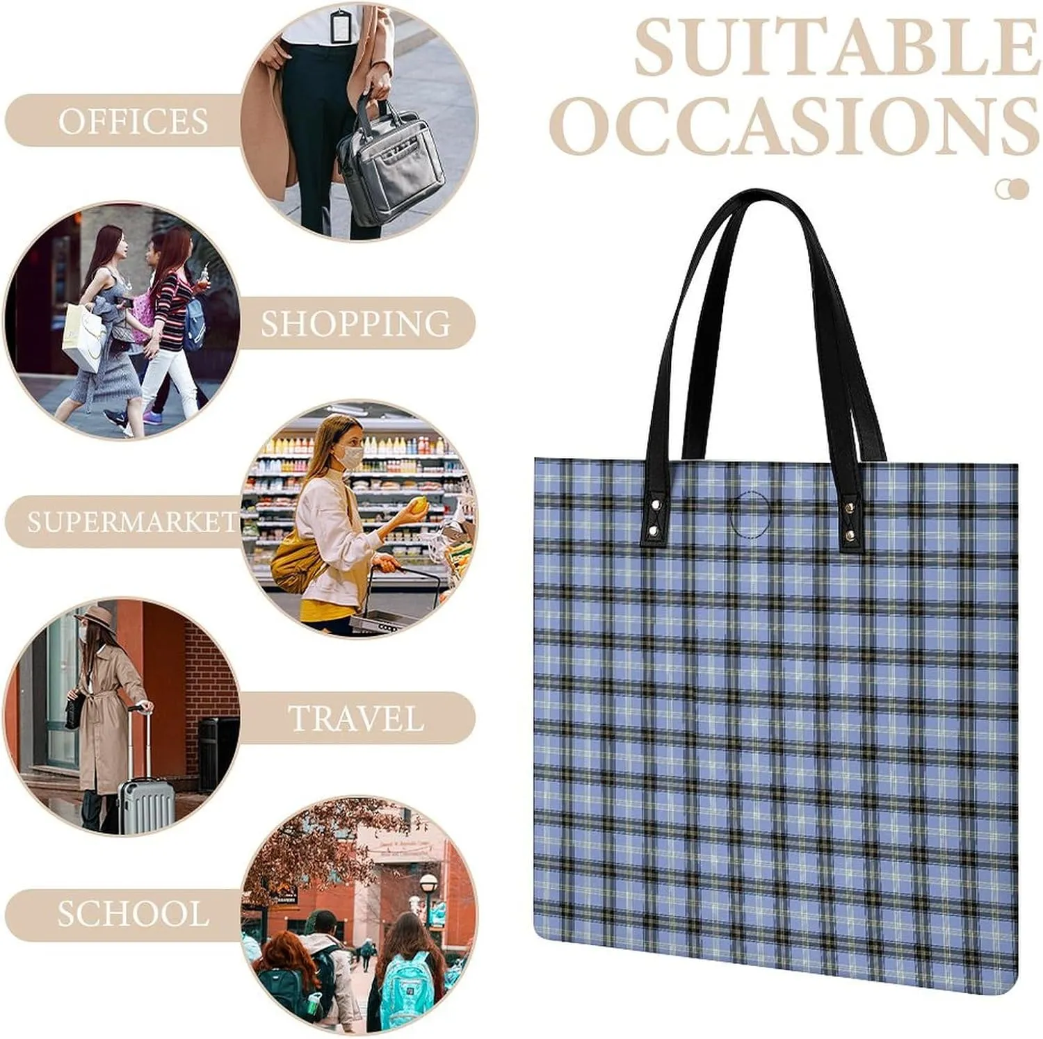 Clan MacArthur Arthur Fashionable All Printed Leather Handbag Unisex