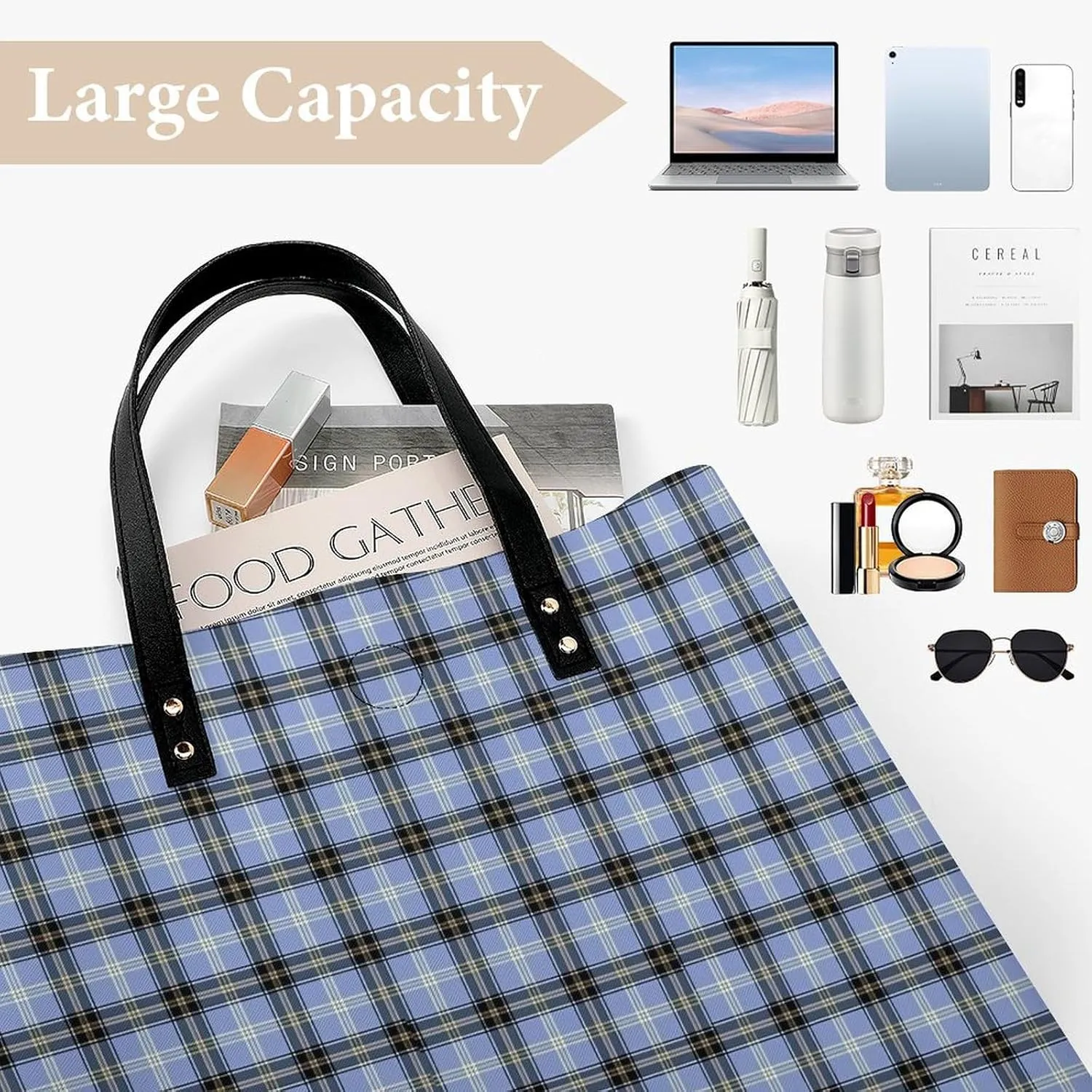 Clan MacArthur Arthur Fashionable All Printed Leather Handbag Unisex