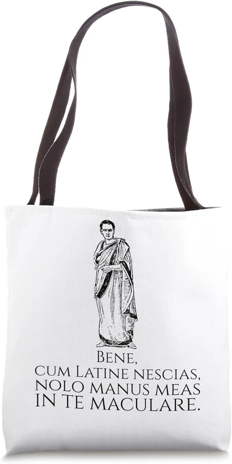 Classical Latin Phrase - Ancient Rome SPQR - Roman Senator Tote Bag