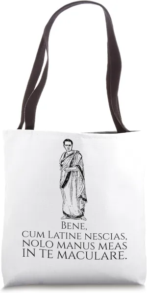 Classical Latin Phrase - Ancient Rome SPQR - Roman Senator Tote Bag