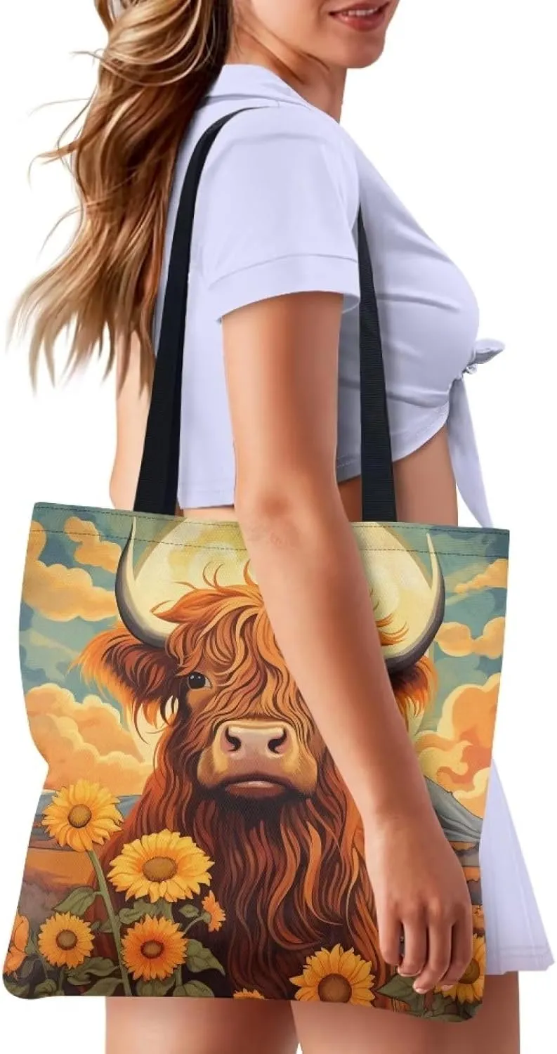 Cloth Tote Bag for Women Girls Reusable Grocery Bags