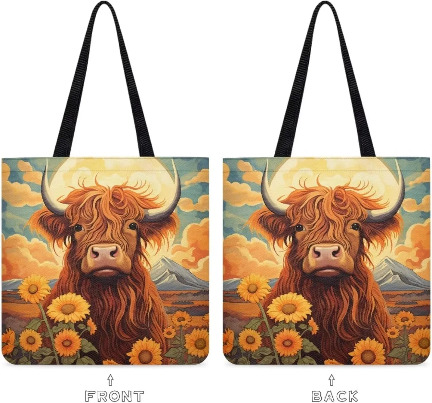 Cloth Tote Bag for Women Girls Reusable Grocery Bags