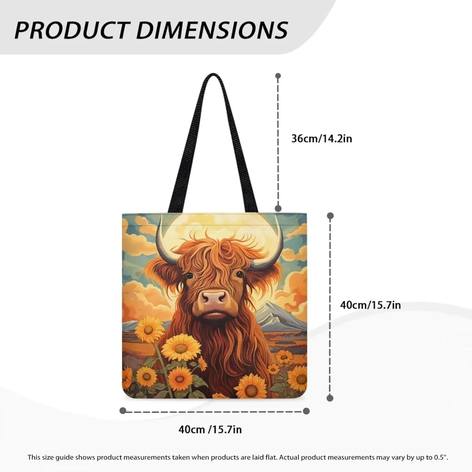 Cloth Tote Bag for Women Girls Reusable Grocery Bags