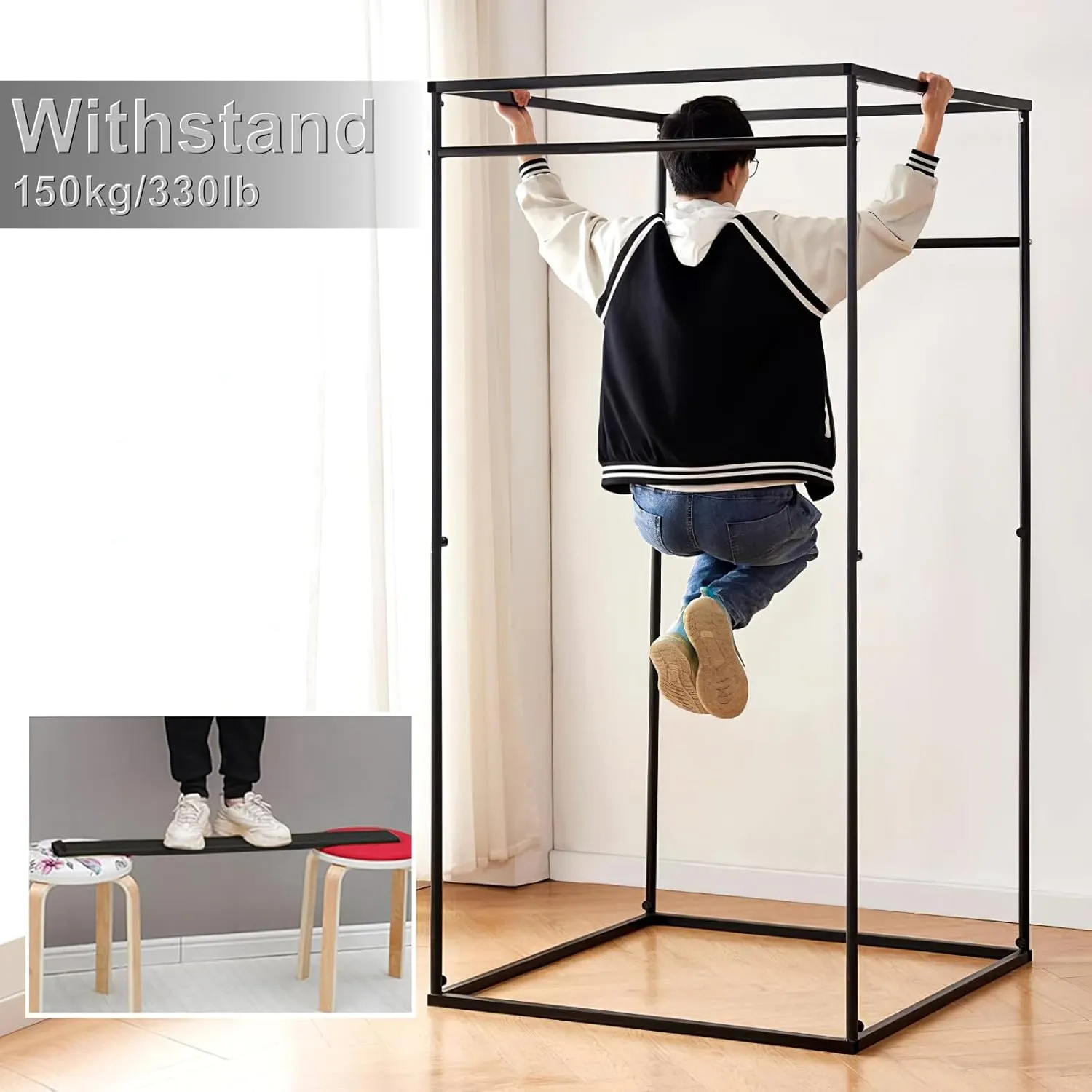 Clothing Store Fitting Room with Shading Curtain, Portable Temporary Mobile Privacy Protection Dressing Room, Foldable Mall Simple Changing Room for Office Outdoor Activity, 200x100x95cm(Light Green)