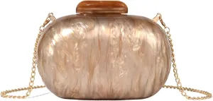 Clutch Purse For Women, Acrylic Handbags Elegant Seashell Crossbody Bags Wedding Shoulder Evening Bag Cute Purses