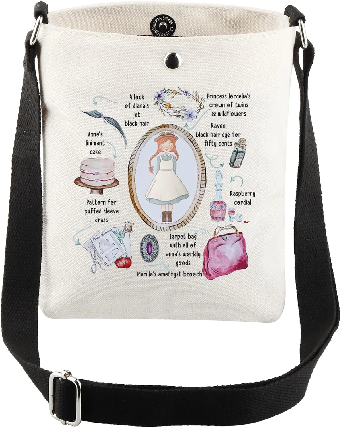 CMNIM AN-E GREEN G Book Inspired Crossbody Bag AN-E GREEN G Movie Gifts Book Purse Literary Gifts for Book Lover Purse