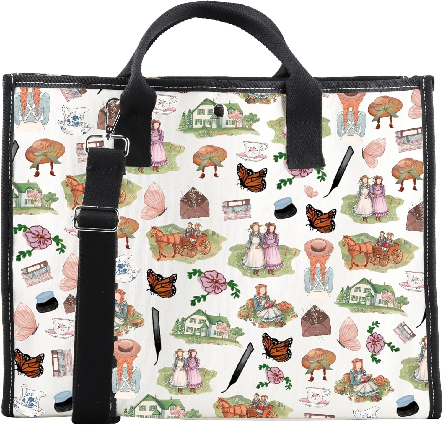 CMNIM AN-E GREEN G Book Inspired Tote Bag Anee Movie Gift Ane e Book Literary Gifts for Readers Always Remember You’re Braver