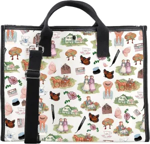 CMNIM AN-E GREEN G Book Inspired Tote Bag Anee Movie Gift Ane e Book Literary Gifts for Readers Always Remember You’re Braver