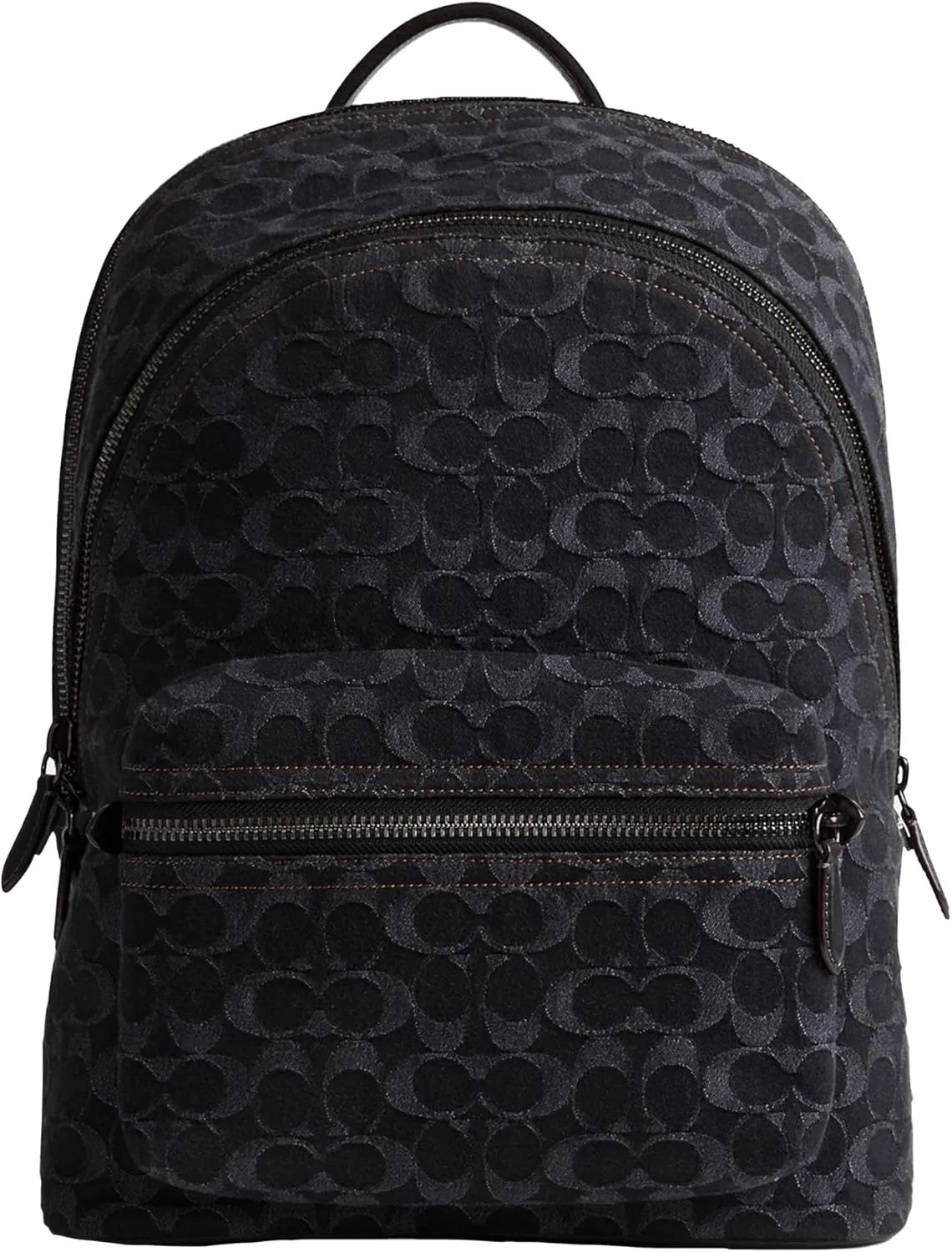 Coach Charter Backpack, Black Denim