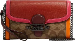 Coach Signature Colorblock Jade Chain Crossbody