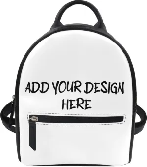 COEQINE Custom Mini Girls Backpack PU Leather Travel Shoulder Bag Fashion Design Gifts for Women