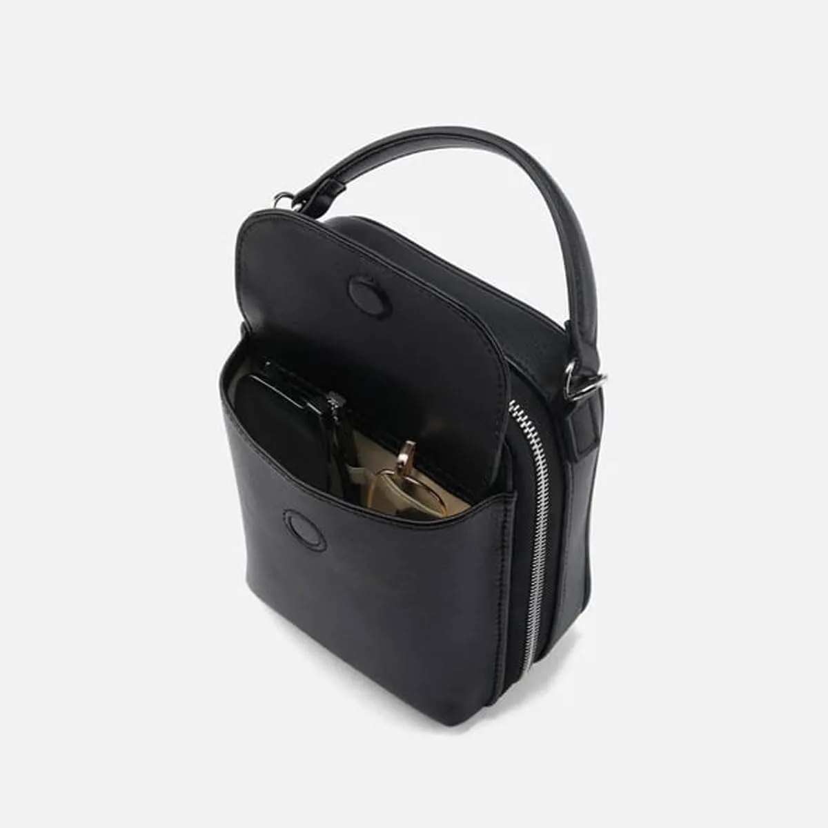 Collaboraten1 Crossbody Leather Bag, Anti-Theft Cell Phone Purse Crossbody for Women Secure Zipper & Magnetic Snap Closure