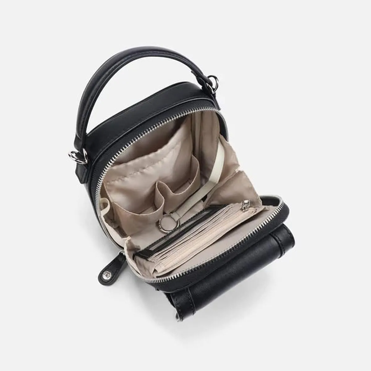 Collaboraten1 Crossbody Leather Bag, Anti-Theft Cell Phone Purse Crossbody for Women Secure Zipper & Magnetic Snap Closure
