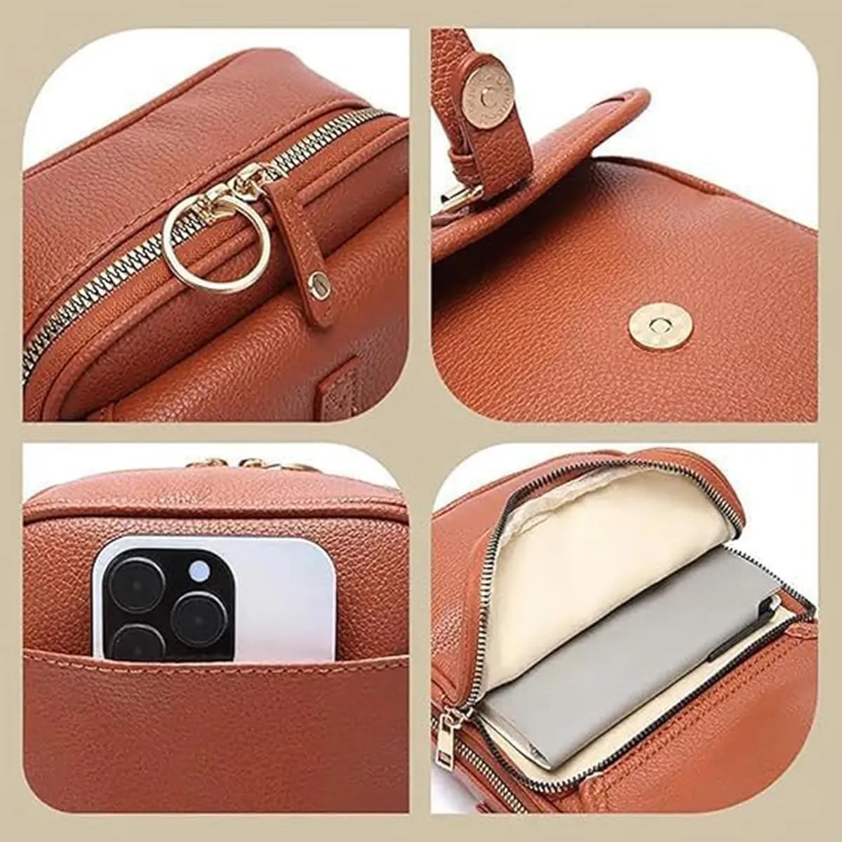 Collaboraten1 Crossbody Leather Bag, Urvashii Crossbody Leather Bags, Tojoyride Bag, Large Capacity Mini Crossbodys Bags