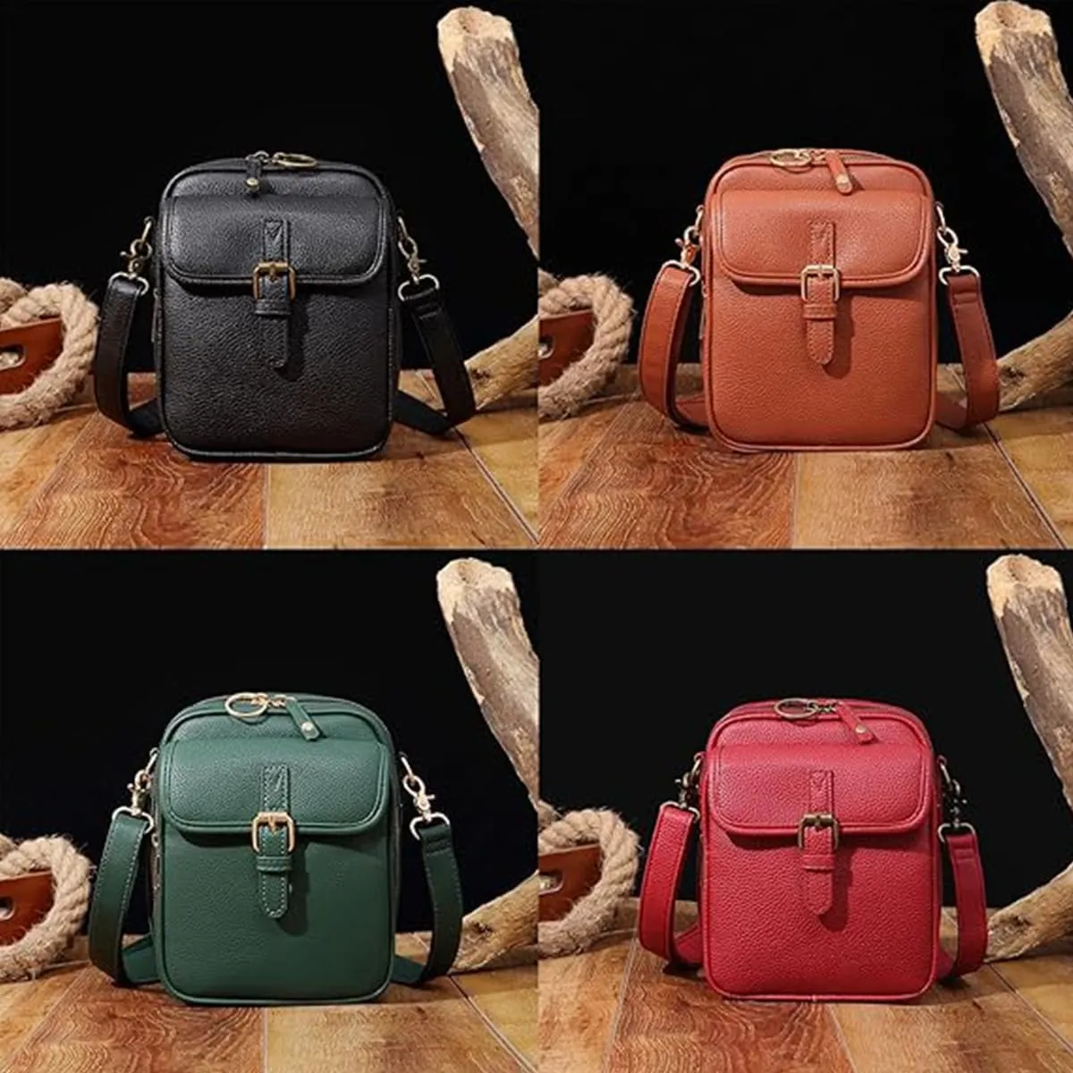Collaboraten1 Crossbody Leather Bag, Urvashii Crossbody Leather Bags, Tojoyride Bag, Large Capacity Mini Crossbodys Bags