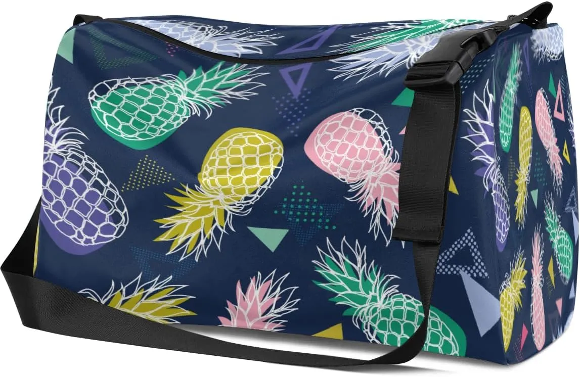 Colored Butterflies Small Gym Bag for Men Women Workout Sport Duffle Bag Waterproof Weekender Overnight Bag