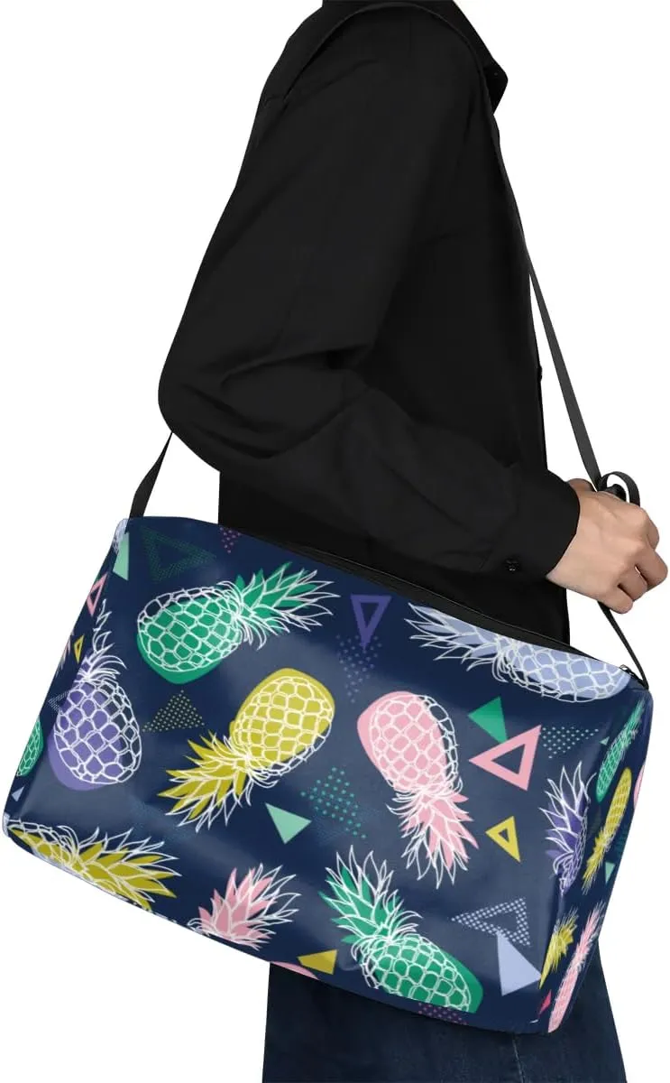 Colored Butterflies Small Gym Bag for Men Women Workout Sport Duffle Bag Waterproof Weekender Overnight Bag