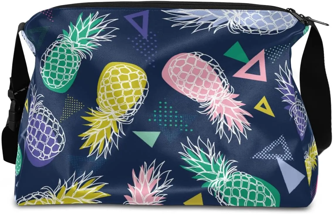 Colored Butterflies Small Gym Bag for Men Women Workout Sport Duffle Bag Waterproof Weekender Overnight Bag
